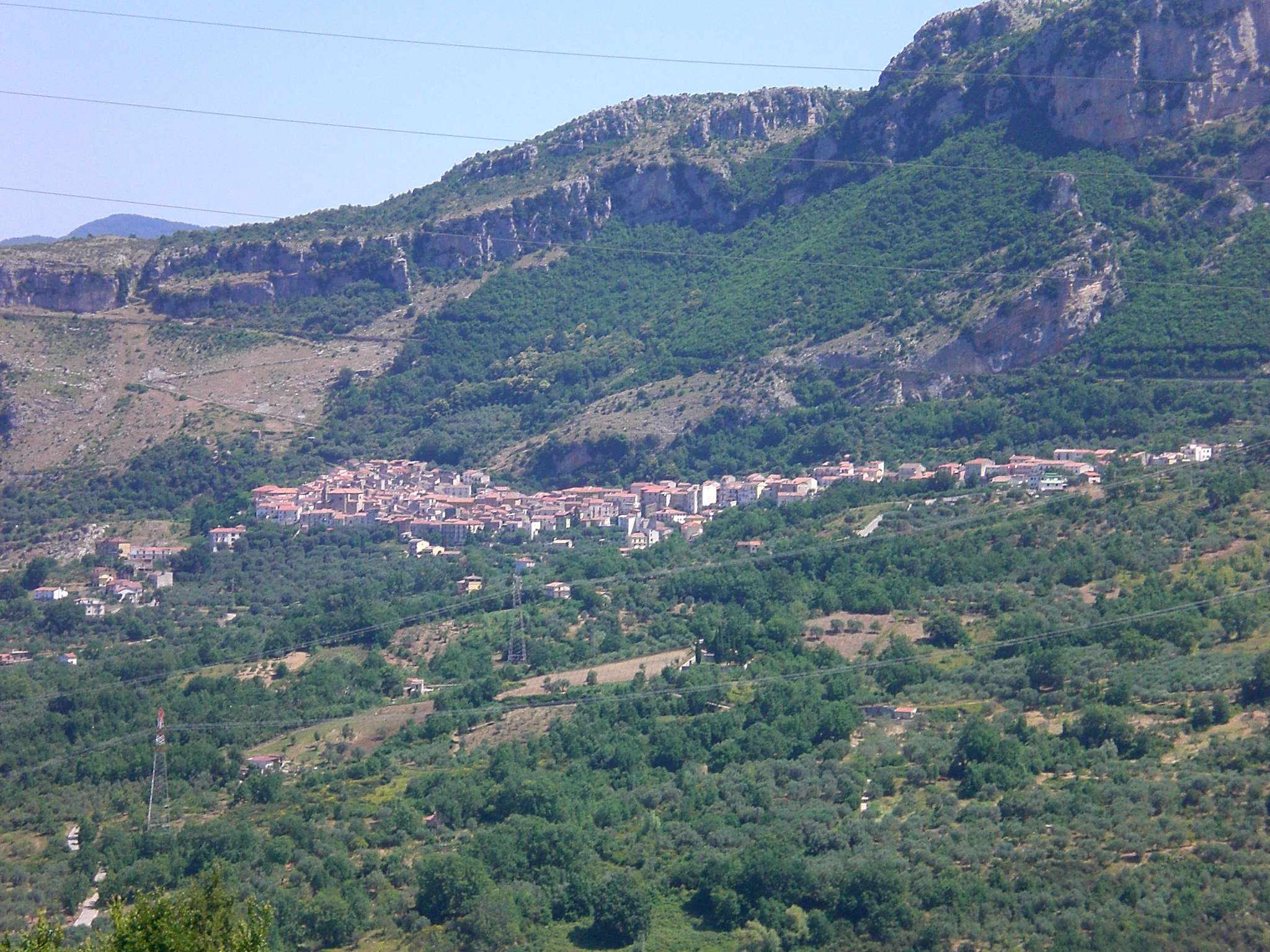 Paesaggio montano intorno a Sacco